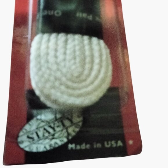 Stay Ty Athletic Laces 36 inch Round White Shoelaces One Pair USA - Picture 5 of 7